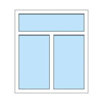 2 Delig Raam Met Bovenlicht